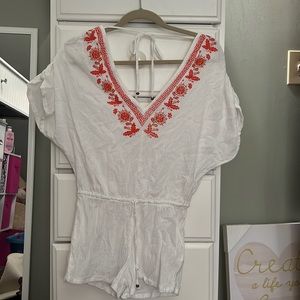 Beach cover up romper